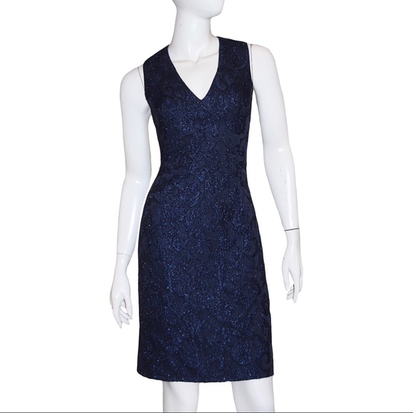 ABS Dress NWT Size 4 Cobalt Navy Blue Sleeveless - Picture 2 of 7